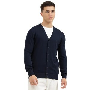 United Colors of Benetton Men's Cotton V-Neck Casual Cardigan Sweater