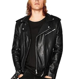 Leather Retail® Full Sleeve Solid Jacket for Men's Biker Style